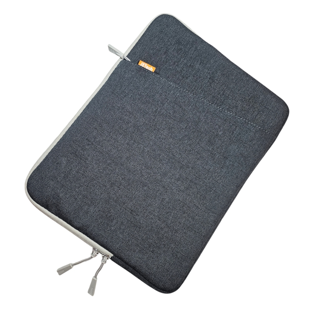 JETech Gray Fabric Laptop Sleeve Case - Lightweight & Durable - EUC